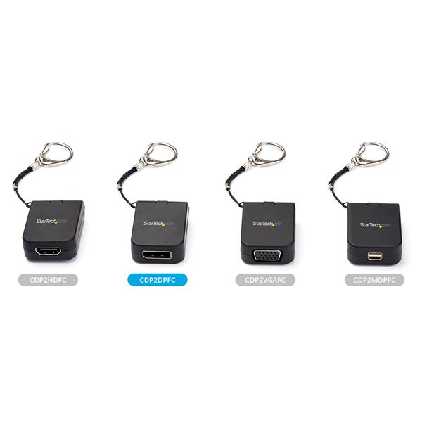 StarTech.com CDP2DPFC USB grafisk adapter 7680 x 4320 pixel Sort