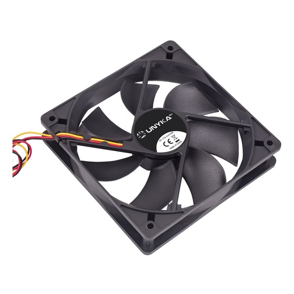 UNYKAch 51800 Computerkølesystem Computerkabinet Ventilator 12 cm Sort