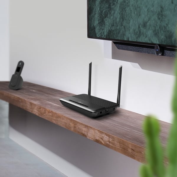 TP-Link TD-W9960V trådløs router Gigabit Ethernet Enkelt band (2,4 GHz) Sort