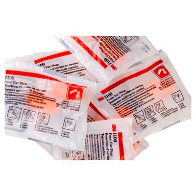 3M 1100 Engångsöronproppar Orange 200 styck