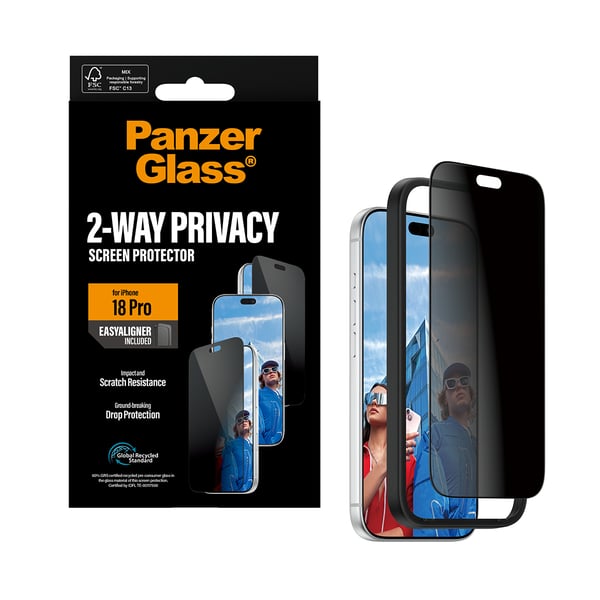 PanzerGlass skærmbeskyttelse til mobiltelefon - ultra-bred pasform med EasyAligner
