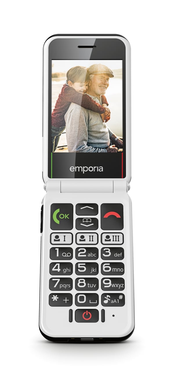 Emporia SIMPLICITYglam.4G 7,11 cm (2.8") 106 g Sort Senior telefon