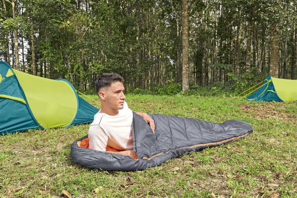 Bestway 68103 / 24 sovepose Voksen Mumietaske Polyester Grå, Orange