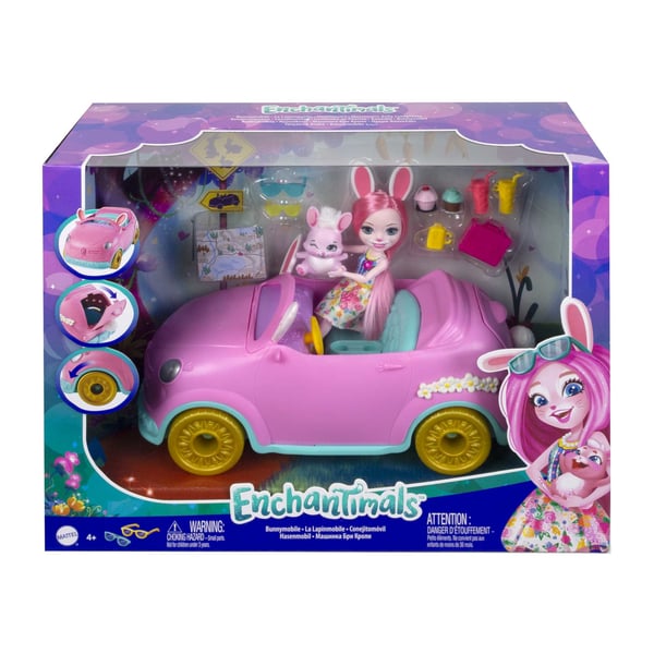 Enchantimals BUNNYMOBILE -nukke + tarvike