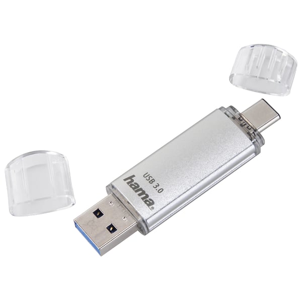 Hama C-Laeta USB-nøgle 64 GB USB Type-A / USB Type-C 3.2 Gen 1 (3.1 Gen 1) Sølv