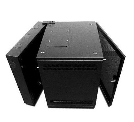 APC NetShelter WX 13U Vægmonteret stativ Sort