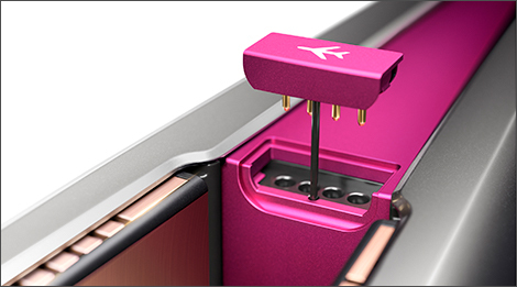 Dyson Corrale Glattejern Varm Sort, Fuchsia, Nikkel 200 W 4,34 m