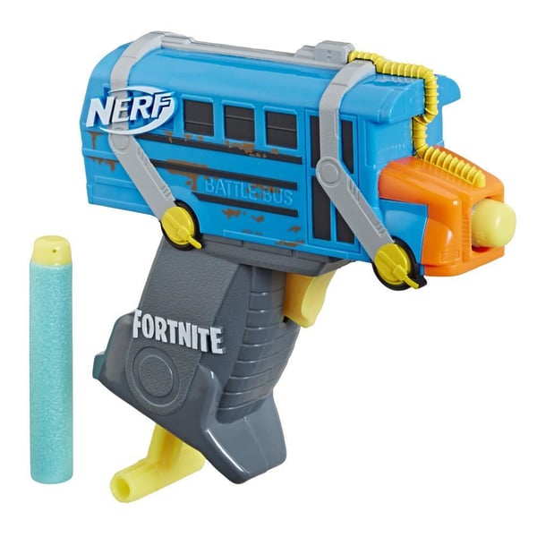 Hasbro Fortnite Micro Battle Bus Nerf MicroShots Dart-Firing