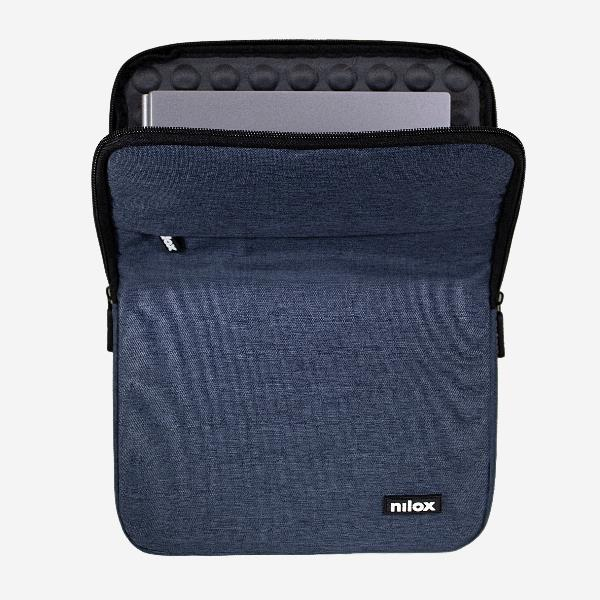 Nilox NXSL14BL väskor bärbara datorer 35,8 cm (14.1") Överdrag Blå