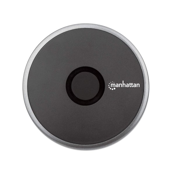 Manhattan 102186 oplader til mobil enhed Universel Sort USB Trådløs opladning Hurtig opladning Indendørs