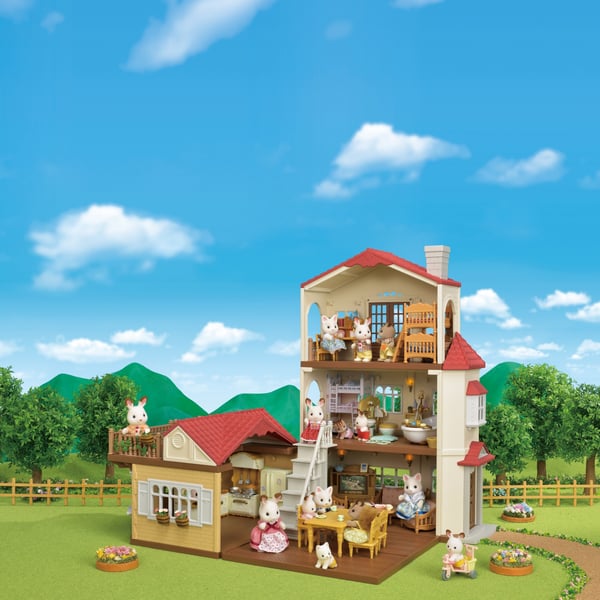 Sylvanian Families Kaupunkitalo valoilla