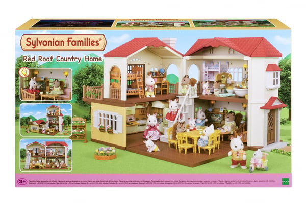 Sylvanian Families Kaupunkitalo valoilla