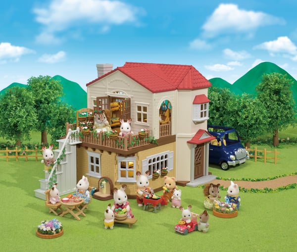 Sylvanian Families Kaupunkitalo valoilla