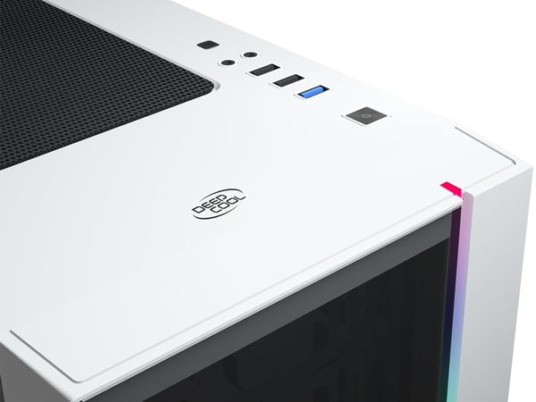 DeepCool Matrexx 55 V3 ADD-RGB WH 3F Midi Tower Musta, Valkoinen