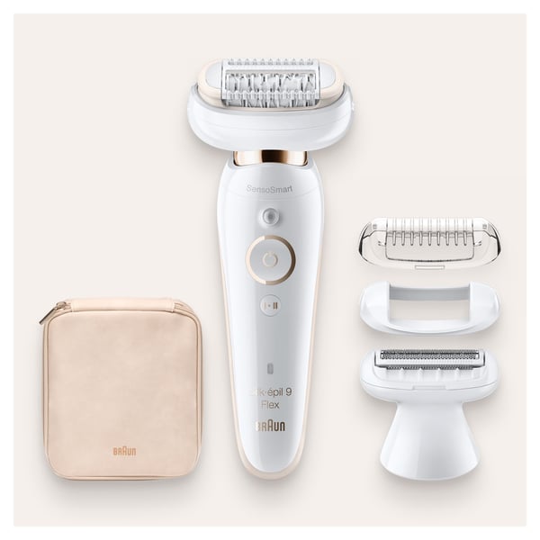 Braun Silk-épil 9 81688635 epilaattori 40 pinsettiä Valkoinen, Kulta