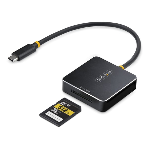 StarTech.com 1B-USB-C-SDE-ADAPTER kortinlukija USB 3.2 Gen 2 (3.1 Gen 2) Type-C Musta