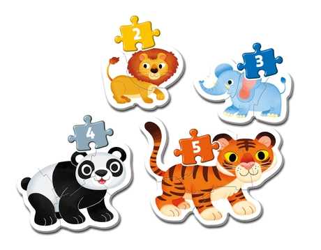 Clementoni My First Puzzles Puslespil 2 stk Dyr