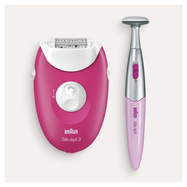 Braun Silk-épil 3 81711457 hårfjerner 20 pincetter Lyserød, Hvid