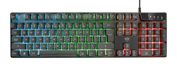 Trust GXT 835 Azor tastatur Spil USB QWERTY Italiensk Sort