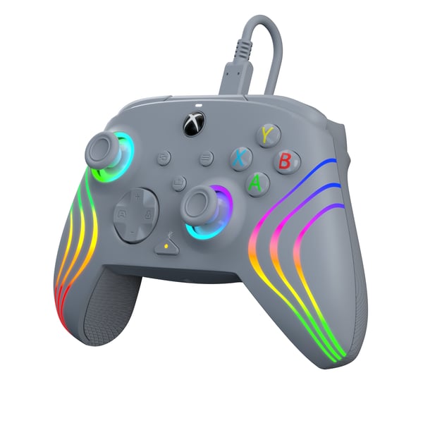 PDP Afterglow Wave Grå USB Spelplatta Analog / Digital PC, Xbox One, Xbox Series S, Xbox Series X