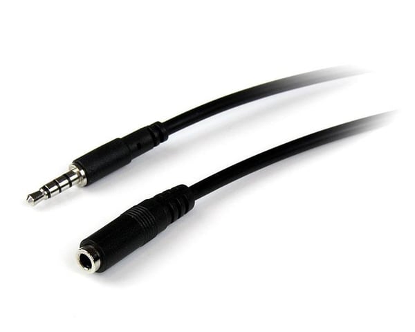 StarTech.com 1 m 3,5 mm 4-nastainen TRRS-headsetin jatkojohto