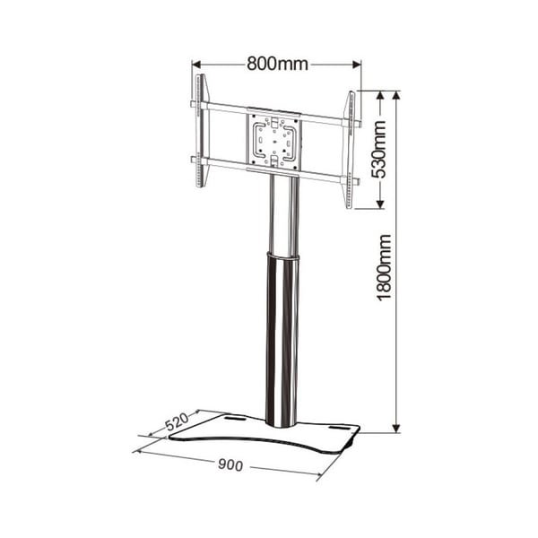 Techly ICA-TR39 TV stativ & underholdningscenter