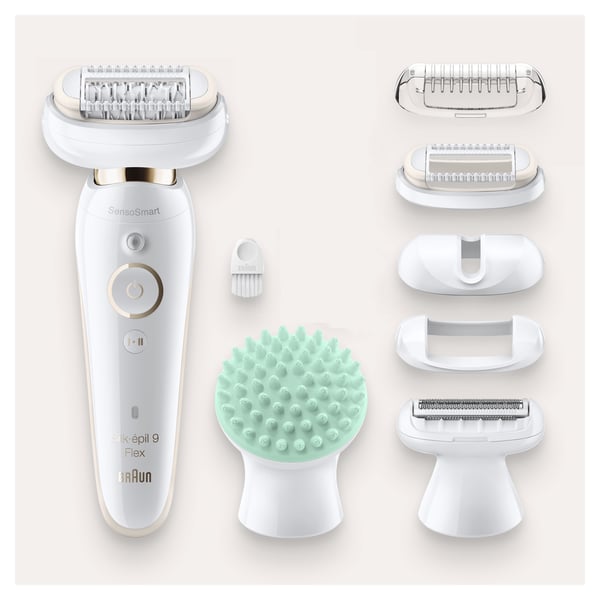 Braun Silk-épil 9 81688638 hårfjerner 40 pincetter Hvid, Guld