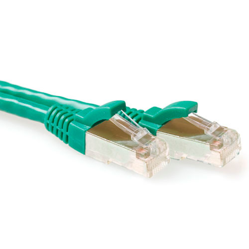 ACT FB6703 nätverkskablar Grön 3 m Cat6a S/FTP (S-STP)