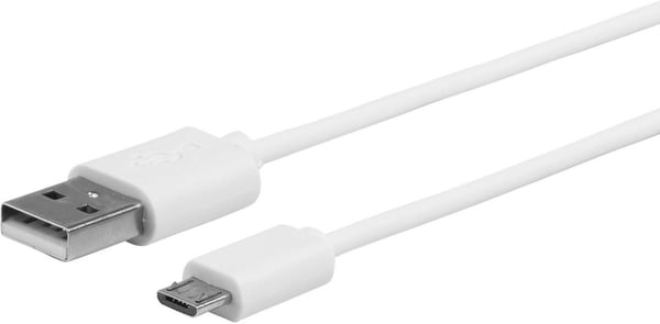 eSTUFF ES603007 USB-kaapeli USB 2.0 1 m USB A Micro-USB B Valkoinen