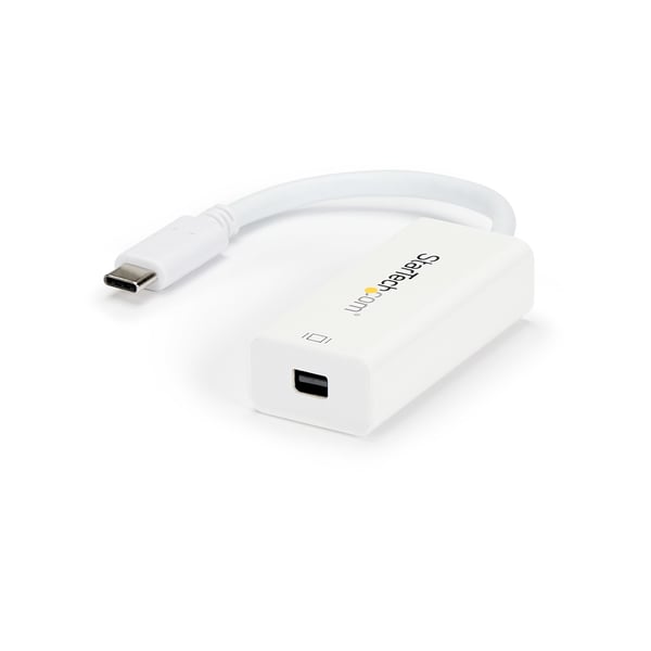 StarTech.com USB-C till Mini DisplayPort-adapter - 4K 60 Hz - Vit - USB 3.1 Type-C till Mini DP-adapter - Uppgraderad version är CDP2MDPEC