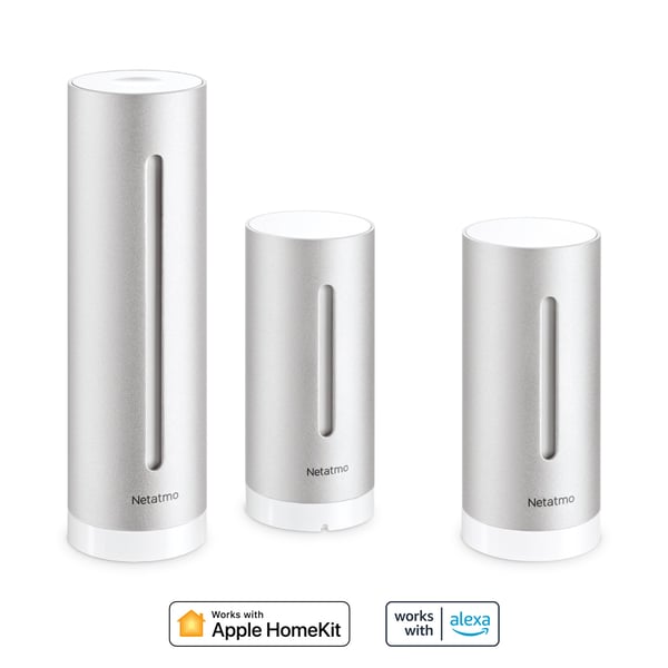 Netatmo NBU-NWS-NIM-EU digital väderstation Silver AC/Batteri Wi-Fi