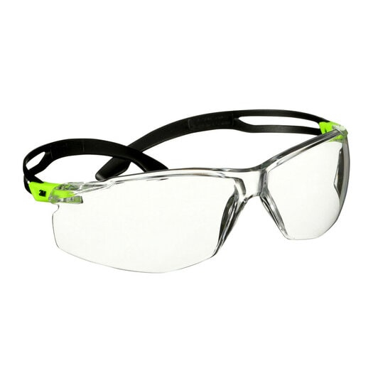 3M SF501SGAF-GRN-EU Beskyttelsesbriller Polykarbonat (PC) Sort, Grøn