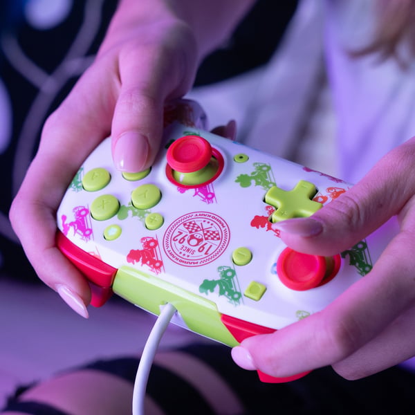 PDP Rematch: Mario Kart Racers Multifärg USB Spelplatta Analog / Digital Nintendo Switch, Nintendo Switch Lite, Nintendo Switch OLED