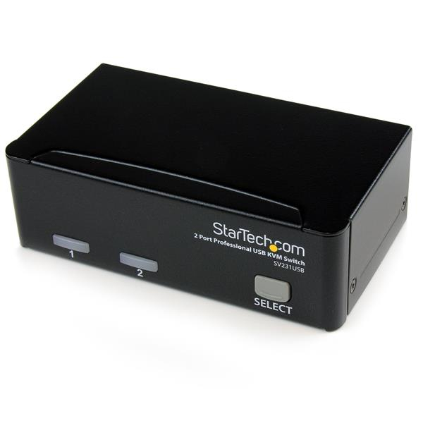 StarTech.com SV231USBGB KVM-kytkin Musta