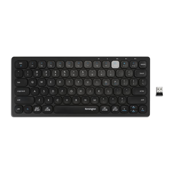 Kensington K75502DE tastatur Universel Bluetooth QWERTY Tysk Sort