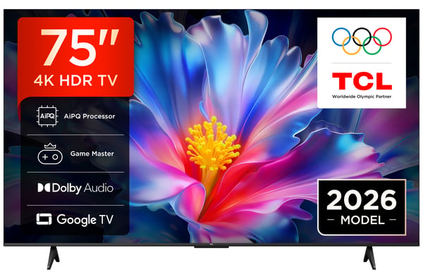 TCL P6L 75P6L tv 190,5 cm (75") 4K Ultra HD Älytelevisio Wi-Fi Musta 330 cd/m²