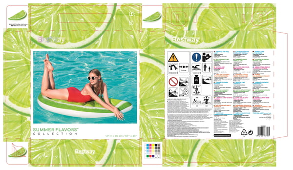 Bestway 43246 pool og strand flyder Grøn Billede Flydende madras