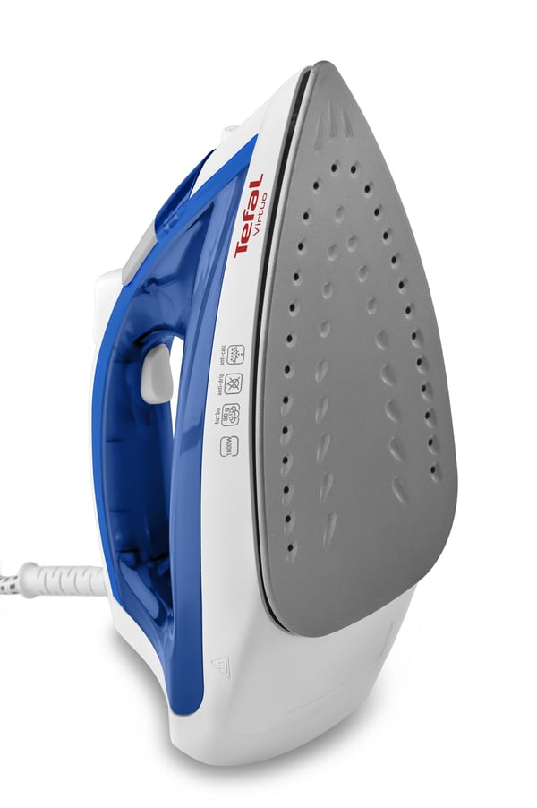 Tefal Virtuo FV1711 Ångstrykjärn Durilium stryksula 1800 W Violett, Vit