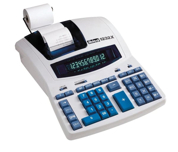 Rexel Bordregnemaskine med print Ibico 1232X Professional 12-cifre