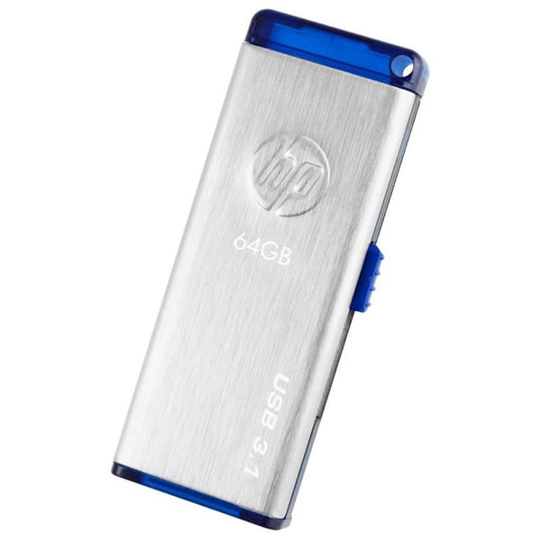 HP x730w USB-muisti 64 GB USB A-tyyppi 3.2 Gen 1 (3.1 Gen 1) Sininen, Ruostumaton teräs