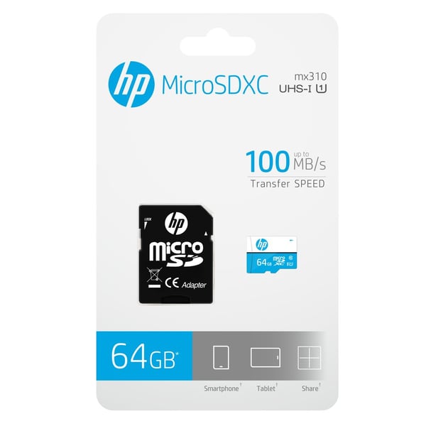 HP HFUD064-1U1BA hukommelseskort 64 GB MicroSDXC UHS-I Klasse 10