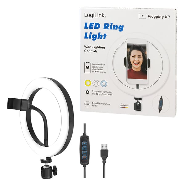 LogiLink AA0151 ljusringar 72 LED