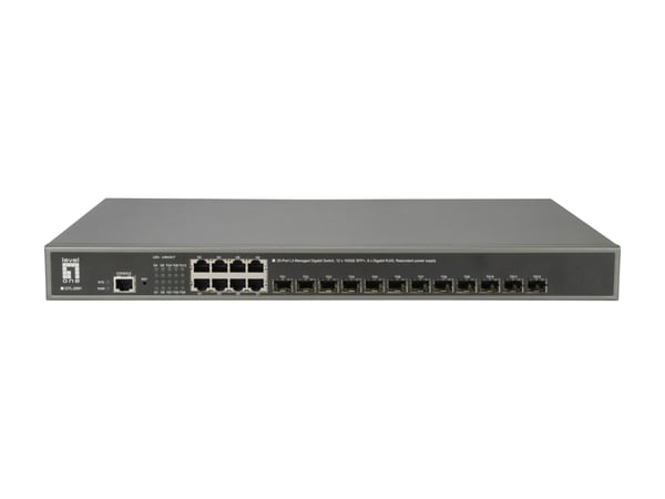 LevelOne GTL-2091 Administreret L3 Gigabit Ethernet (10/100/1000) Grå