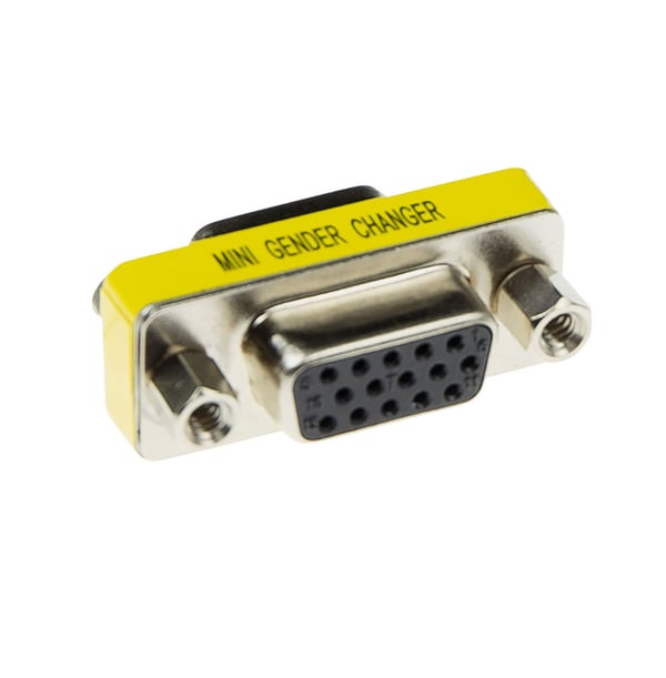 ACT AB9065 kabel kønsskifter 15HDF Rustfrit stål, Gul