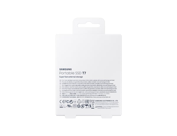 Samsung T7 2 TB USB Type-C 3.2 Gen 2 (3.1 Gen 2) Titaani