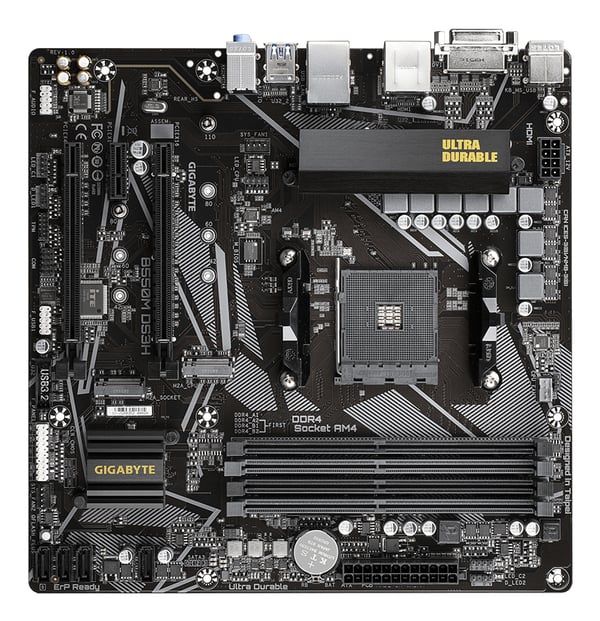 GIGABYTE B550M DS3H bundkort AMD B550 Stik AM4 micro ATX