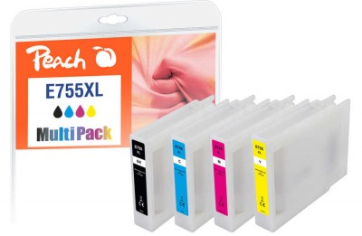 Peach PI200-724 blækpatron 4 stk Kompatibel Højt (XL) udbytte Sort, Blå, Magenta, Gul
