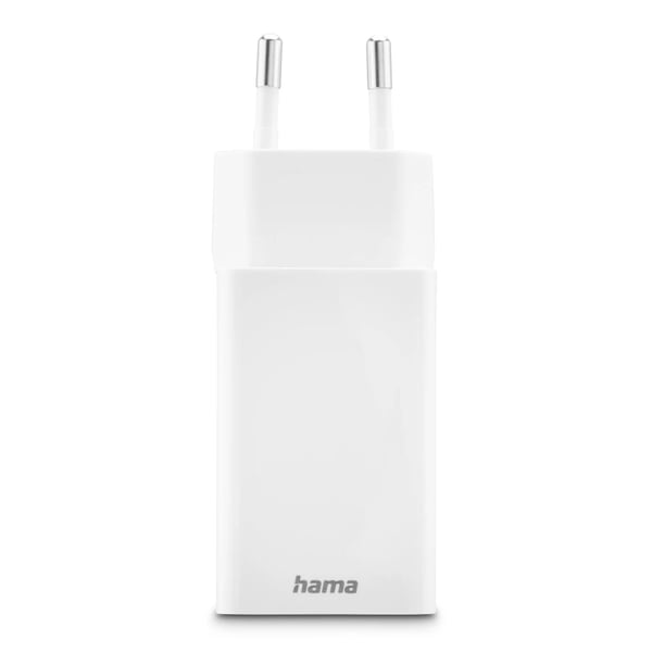 Hama 00125141 oplader til mobil enhed Universel Hvid Vekselstrøm Hurtig opladning Indendørs