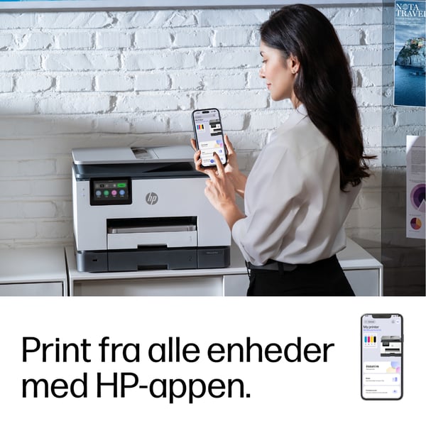HP OfficeJet Pro 9135e Trådløst All-in-One Farve Printer, Instant Ink; 2-sidet printning