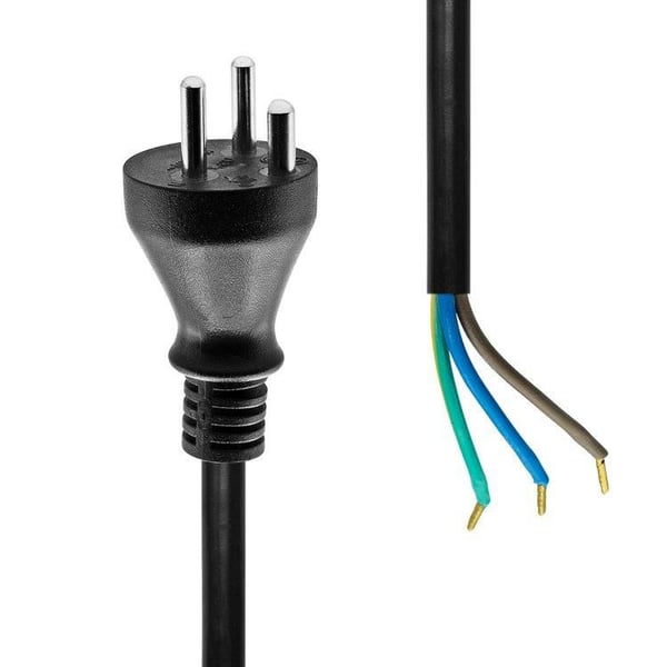 Microconnect MC-PE010DKB-OE el-ledning Sort 10 m Strømstik type K